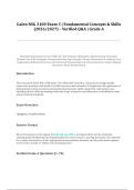 Galen NSG 3100 Exam 3 &vert; Advanced Fundamental Skills & Clinical Application Review