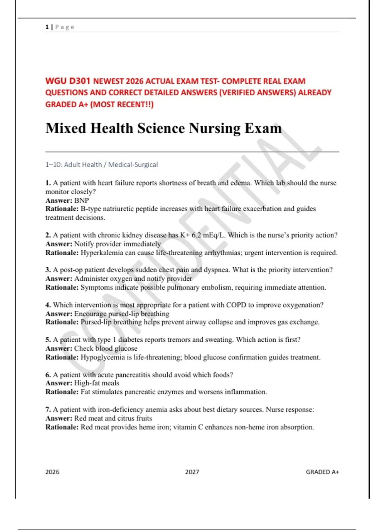 D301 Task 1 Example WGU D301 Study Guide 2026 | Practice Exam & Course Review - WGU D301 ...