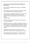 PSYC 387 - UNIT 2 QUESTIONS WITH COMPLETE SOLUTIONS