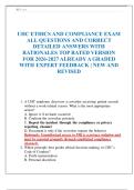 UHC ETHICS AND COMPLIANCE EXAM ALL QUESTIONS AND CORRECT DETAILED ANSWERS WITH RATIONALES TOP RATED VERSION FOR 2026-2027 ALREADY A GRADED WITH EXPERT FEEDBACK &vert; NEW AND REVISED