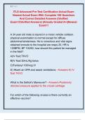 ITLS Advanced Pre-Test Certification Actual Exam  Newest Actual Exam With Complete 100 Questions  And Correct Detailed Answers &vert;&vert;Verified  Exam&excl;&excl;&excl;&lpar;Verified Answers&rpar; &vert;Already Graded A&plus;&vert;&vert;Newest  Exam&excl;&excl;&excl; 