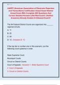 AAERT &lpar;American Association of Electronic Reporters  and Transcribers&rpar; Certification Actual Exam Newest  Actual Exam With Complete 200 Questions And  Correct Detailed Answers &vert;&vert;Verified Exam&excl;&excl; &lpar;Verified  Answers&rpar; &vert;Already Graded A&plus;&vert;Newest Exam&excl;&excl;&excl; 