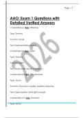 AAO&colon; Exam 1 Questions with  Detailed Verified Answers