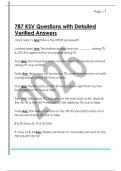 787 KSV Questions with Detailed  Verified Answers