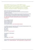 Q 01 FDNY Exam Newest &sol;Q 01 FDNY Exam Preparation&sol;Q 01 FDNY Practice Exam With Complete Questions And Correct Detailed Answers &lpar;Verified Answers&rpar; &vert;Already Graded A&plus;&vert;Brand New Version&excl;&excl;