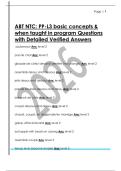 ABT NTC&colon; PP-L3 basic concepts &  when taught in program Questions  with Detailed Verified Answers 