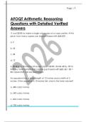 AFOQT Arithmetic Reasoning  Questions with Detailed Verified  Answers