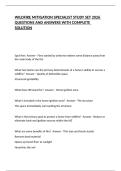 WILDFIRE MITIGATION SPECIALIST STUDY SET 2026 QUESTIONS AND ANSWERS WITH COMPLETE SOLUTION