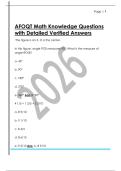 AFOQT Math Knowledge Questions  with Detailed Verified Answers