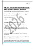 AFOQT&colon; Physical Science Questions  with Detailed Verified Answers