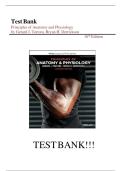 Test Bank for Principles of Anatomy and Physiology&comma; 16th Edition by Tortora & Derrickson &ndash; Practice Questions & Chapter Reviews