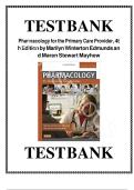 Pharmacology for the Primary Care Provider Test Bank &ndash; 4th Edition &vert; NP & PA Exam Prep