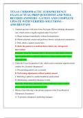 TEXAS CHIROPRACTIC JURISPRUDENCE  EXAM ACTUAL PREP QUESTIONS AND WELL  REVISED ANSWERS - LATEST AND COMPLETE  UPDATE WITH VERIFIED SOLUTIONS &ndash;  ASSURES PASS