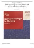 Complete Test Bank RN Pharmacology for Nursing Edition 9&period;0&period; ATI Review Module Content Mastery Series&period; By Alissa Althoff &lpar; With Study notes&comma; Revision Questions and Answers&rpar;