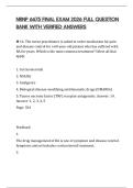 NRNP 6675 FINAL EXAM 2026 FULL QUESTION BANK WITH VERIFIED ANSWERS