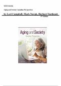 Aging and Society&colon; Canadian Perspectives &ndash; 8th Edition by Lori Campbell&comma; Mark Novak & Herbert Northcott &vert; Complete Test Bank &lpar;Chapters 1&ndash;14&rpar;