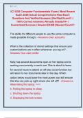 IC3 GS5 Computer Fundamentals Exam &vert; Most Recent  Exam 2026 Actual Comprehensive Real Exam  Questions And Verified Answers &vert;&vert;Verified Exam&excl;&excl;&excl; &lpar;  100&percnt; Correct Answers&rpar; Already Graded A&plus; &vert;  Guaranteed Success &vert; Newest EXAM &vert;Newest Exam&excl;&excl;&excl; 