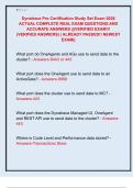 Dynatrace Pro Certification Study Set Exam 2026  ACTUAL COMPLETE REAL EXAM QUESTIONS AND  ACCURATE ANSWERS &vert;&vert;&vert;VERIFIED EXAM&excl;&excl;&excl;  &lpar;VERIFIED ANSWERS&rpar; &vert; ALREADY PASSED&excl;&excl; NEWEST  EXAM&vert;&vert; 