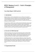 Unit 6 GSR Food Ltd Notes Btec business 