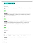 STA 2015 Quiz 6&lowbar; questions and answers&lowbar; latest updated spring 2026 -Galen College&period;