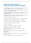 ANALYTICAL QUIZ 1 &lpar;CH&period; 1-2&rpar; QUESTIONS AND CORRECT ANSWERS