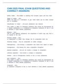 CHM 2025 FINAL EXAM QUESTIONS AND CORRECT ANSWERS