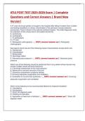 ATLS POST TEST 2025-2026 Exam &vert; Complete  Questions and Correct Answers &vert; Brand New  Version&excl;