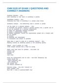 CHM 3120 UF EXAM 1 QUESTIONS AND CORRECT ANSWERS