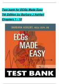 Complete Test Bank for ECGs Made Easy 7th Edition&period; By Barbara J&period; Aehlert&period; &lpar;All Chapters Covered&comma; Latest Edition&comma; Verified Answers&rpar;