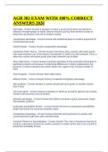 AGB 302 EXAM WITH 100&percnt; CORRECT ANSWERS 2026