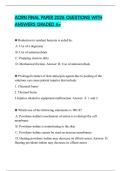 AORN FINAL PAPER 2026 QUESTIONS WITH ANSWERS GRADED A&plus;