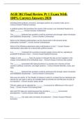 AGB 302 Final Review Pt 1 Exam With 100&percnt; Correct Answers 2026