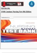 Testbank For Catalano Nursing Now 8th Edition &vert; Chapter 1-28&vert; Complete Guide A&plus;&excl;&excl;&excl;