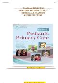 TEST BANK For Burns' Pediatric Primary Care 7th Edition -All Chapters Latest and Verified 2025&sol;2026