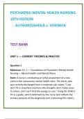 NCLEX&reg;-Style Practice Questions for Psychiatric Nursing&colon; Based on Videbeck's 10th Edition