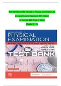 Test Bank For Seidel's Guide to Physical Examination An Interprofessional Approach 10th Edition  by Jane W&period; Ball&comma; Joyce E&period; Dains  Chapter 1 - 26