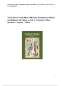 Test Bank For The Mind's Machine&colon; Foundations of Brain and Behavior 4th Edition by Neil Watson&period; All Chapters 1-15&period; Latest Edition 2025