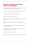 501 Exam 1 Question and answers 100&percnt; correct 2025&sol;2026