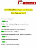 CSTR EXAM Questions and Answers Latest 2026 Verified A&plus; Guide&period;pdf