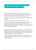 APHY 102 EXAM Q&A 2026 STUDY GUIDE SOLVED QUESTIONS GRADED A&plus;