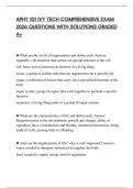 APHY 101 IVY TECH COMPREHENSIVE EXAM 2026 QUESTIONS WITH SOLUTIONS GRADED A&plus;