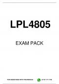 LPL4805 EXAM PACK 2024
