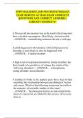 EPPP Diagnosis and Psychopathology Exam 2026 &vert; Complete Questions & Answers A&plus;