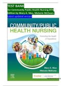 TEST BANK for Community Public Health Nursing 8TH Edition by Mary A&period; Nies&comma; Melanie McEwen