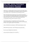 WGU C389 - Science&comma; Technology & Society questions with correct answers graded A&plus; 2025&sol;2026