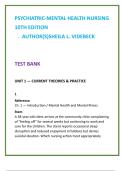 Pass Psych Nursing&colon; The Definitive Videbeck 10th Edition Test Bank & Rationale Guide