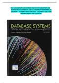 TEST BANK FOR DATABASE SYSTEMS DESIGN IMPLE MENTATION AND MANAGEMENT 13TH EDITION CARLO S CORONEL STEVEN MORRIS&period; ALL 1-16 CHAPTERS COVERED WITH QUESTIONS AND VERIFIED SOLUTIONS WITH  RATIONALES AND CASE STUDY&period;