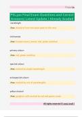 PSL300 Final Exam Questions and Correct  Answers&sol; Latest Update &sol; Already Graded