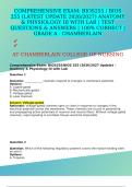 COMPREHENSIVE EXAM&colon; BIOS255 &sol; BIOS 255 &lpar;LATEST UPDATE 2026&sol;2027&rpar; ANATOMY & PHYSIOLOGY III WITH LAB &vert; TEST QUESTIONS & ANSWERS &vert; 100&percnt; CORRECT &vert; GRADE A - CHAMBERLAIN