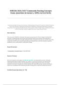 NUR206 Community Nursing Concepts Exam &vert; Fortis College Questions & Answers with Comprehensive Review